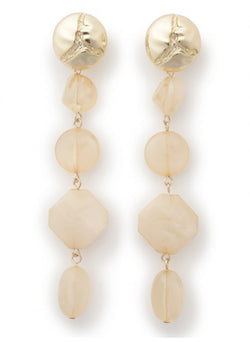stone long earrings
