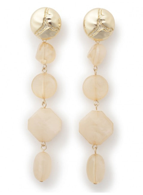stone long earrings