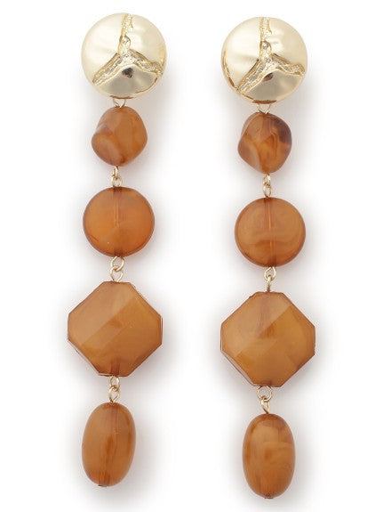 stone long earrings