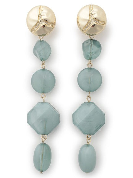 stone long earrings