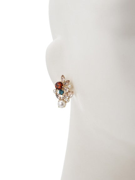 bijou pearl earrings