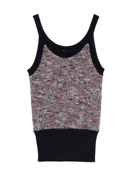 mixed knit tank