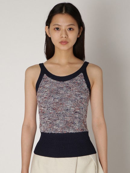 mixed knit tank