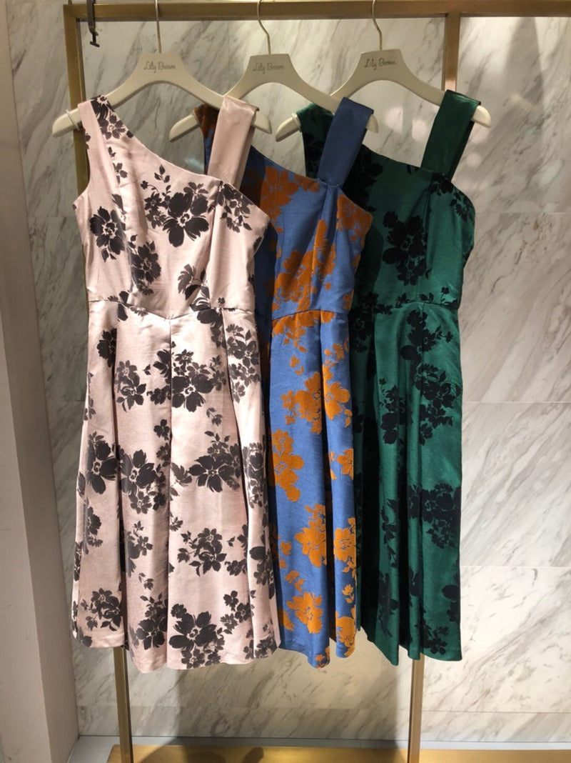 flower flocky dress