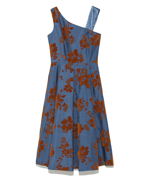 flower flocky dress