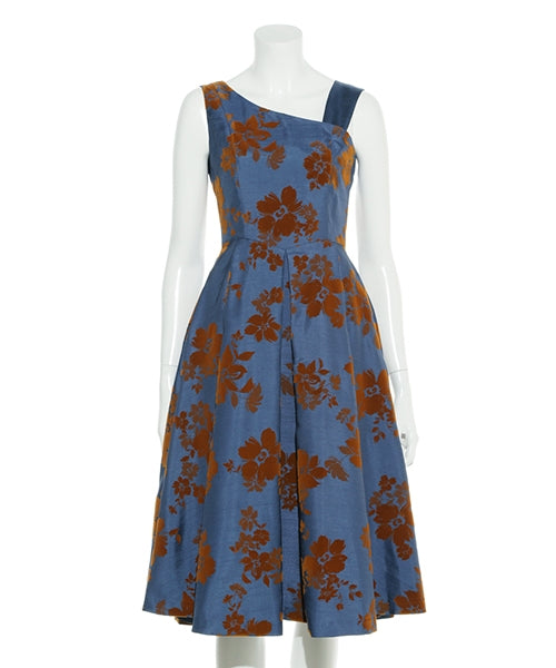 flower flocky dress