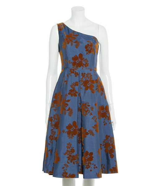 flower flocky dress
