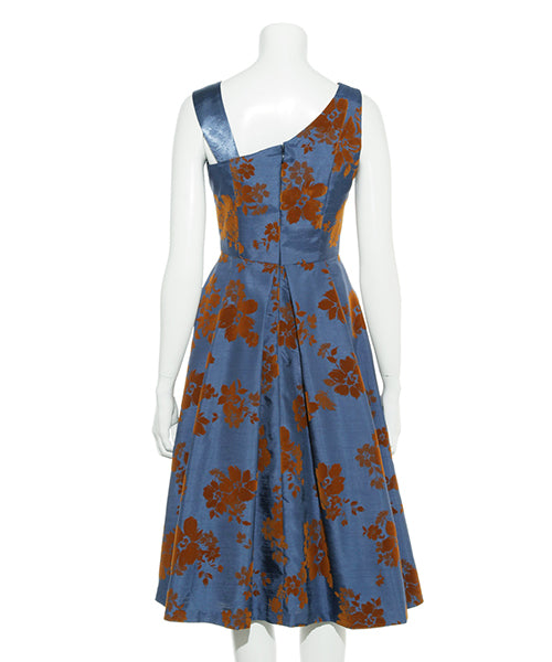 flower flocky dress