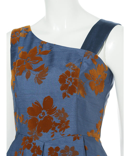 flower flocky dress