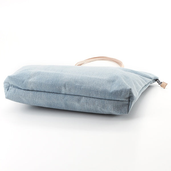 different material mix tote bag
